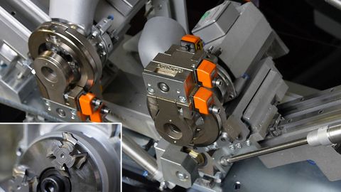 Copy cutter unit Copy cutter unit with four NC servo-axes as standard feature