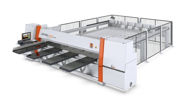 Horizontal panel saw/pressure beam saw HOLZHER ZENTREX 6220 dynamic Pressure beam saw/panel saw HOLZ-HER ZENTREX 6220 dynamic is an ideal configuration for charging the machine using intelligent vacuum charging systems